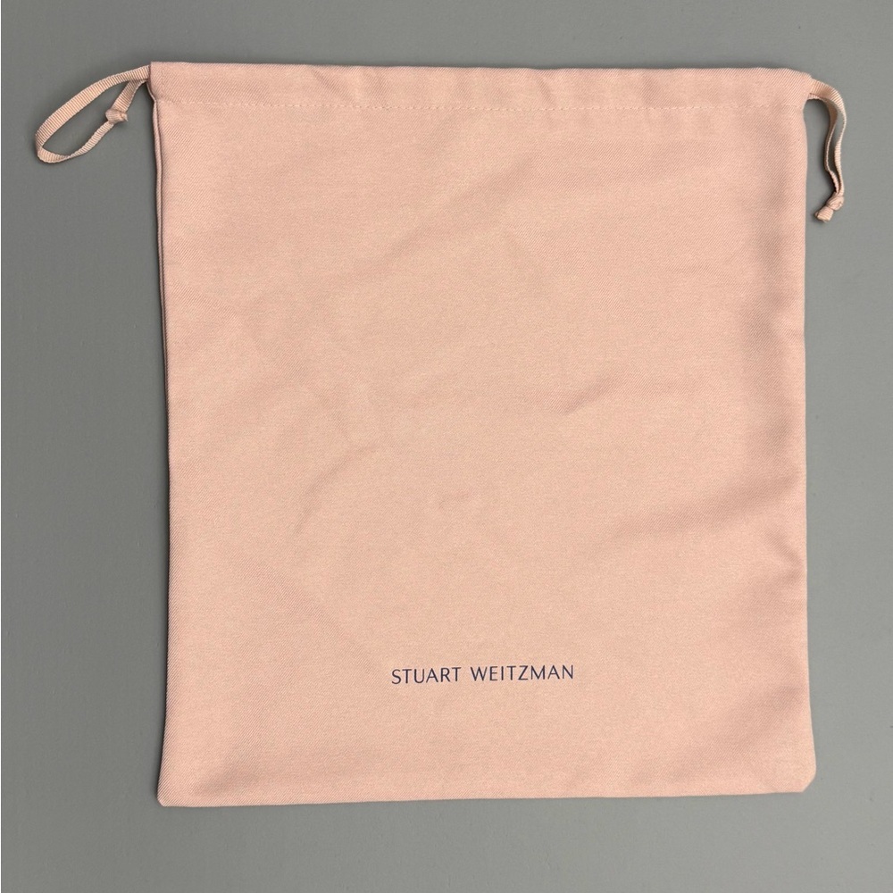 Stuart Weitzman Dust Bag Pink Drawstring Shoe Storage Pouch